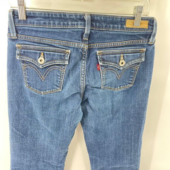 Levi's Blue Zip-fly button Straight Leg Jeans Size 4 Medium 545 - Picture 7 of 13